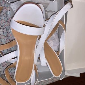 White heels brand new. #whiteheels